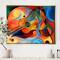 Designart - Music and Rhythm - Abstract Framed Canvas Art Print